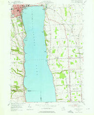 Geneva South New York Historical topographic map, 1:24000 scale, 7.5 X 7.5 Minute, Year 1953