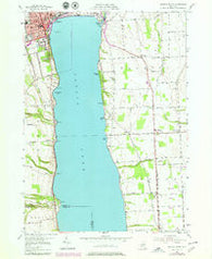 Geneva South New York Historical topographic map, 1:24000 scale, 7.5 X 7.5 Minute, Year 1953