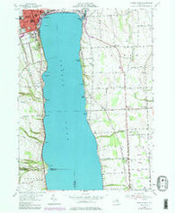 Geneva South New York Historical topographic map, 1:24000 scale, 7.5 X 7.5 Minute, Year 1953