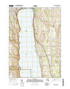 Geneva South New York Current topographic map, 1:24000 scale, 7.5 X 7.5 Minute, Year 2016