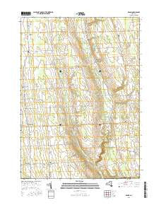 Genoa New York Current topographic map, 1:24000 scale, 7.5 X 7.5 Minute, Year 2016