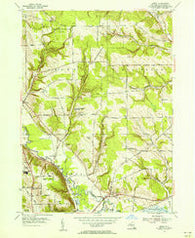 Gerry New York Historical topographic map, 1:24000 scale, 7.5 X 7.5 Minute, Year 1954