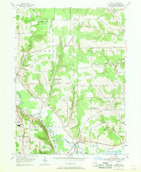 Gerry New York Historical topographic map, 1:24000 scale, 7.5 X 7.5 Minute, Year 1954