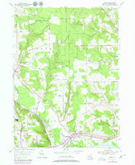 Gerry New York Historical topographic map, 1:24000 scale, 7.5 X 7.5 Minute, Year 1954
