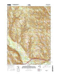 Gerry New York Current topographic map, 1:24000 scale, 7.5 X 7.5 Minute, Year 2016