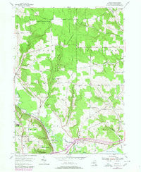 Gerry New York Historical topographic map, 1:24000 scale, 7.5 X 7.5 Minute, Year 1954