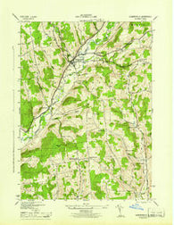 Gilbertsville New York Historical topographic map, 1:31680 scale, 7.5 X 7.5 Minute, Year 1945