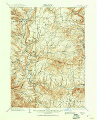 Gilboa New York Historical topographic map, 1:62500 scale, 15 X 15 Minute, Year 1901