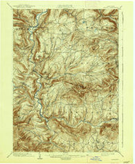 Gilboa New York Historical topographic map, 1:62500 scale, 15 X 15 Minute, Year 1903
