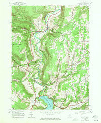 Gilboa New York Historical topographic map, 1:24000 scale, 7.5 X 7.5 Minute, Year 1945