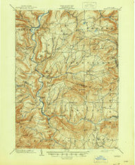 Gilboa New York Historical topographic map, 1:62500 scale, 15 X 15 Minute, Year 1903