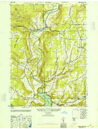 Gilboa New York Historical topographic map, 1:24000 scale, 7.5 X 7.5 Minute, Year 1945