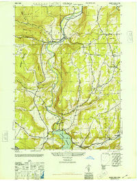 Gilboa New York Historical topographic map, 1:24000 scale, 7.5 X 7.5 Minute, Year 1945