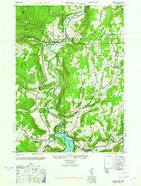 Gilboa New York Historical topographic map, 1:24000 scale, 7.5 X 7.5 Minute, Year 1945