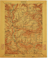 Gilboa New York Historical topographic map, 1:62500 scale, 15 X 15 Minute, Year 1903