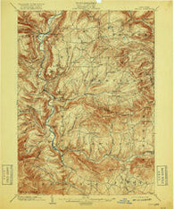 Gilboa New York Historical topographic map, 1:62500 scale, 15 X 15 Minute, Year 1903
