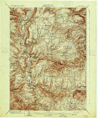Gilboa New York Historical topographic map, 1:62500 scale, 15 X 15 Minute, Year 1903