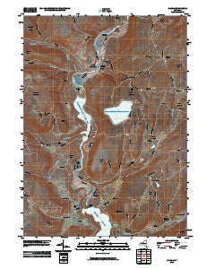 Gilboa New York Historical topographic map, 1:24000 scale, 7.5 X 7.5 Minute, Year 2010