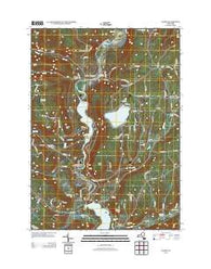 Gilboa New York Historical topographic map, 1:24000 scale, 7.5 X 7.5 Minute, Year 2013