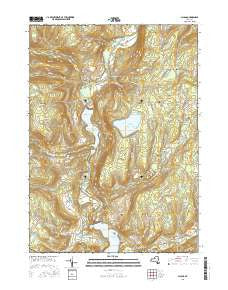 Gilboa New York Current topographic map, 1:24000 scale, 7.5 X 7.5 Minute, Year 2016
