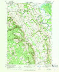 Glenfield New York Historical topographic map, 1:24000 scale, 7.5 X 7.5 Minute, Year 1966