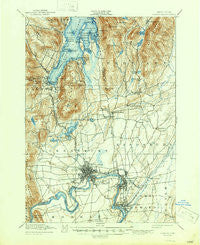Glens Falls New York Historical topographic map, 1:62500 scale, 15 X 15 Minute, Year 1947