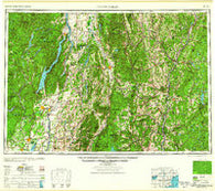 Glens Falls New York Historical topographic map, 1:250000 scale, 1 X 2 Degree, Year 1959