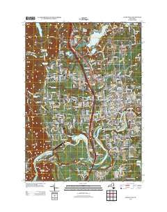 Glens Falls New York Historical topographic map, 1:24000 scale, 7.5 X 7.5 Minute, Year 2013