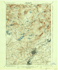 Gloversville New York Historical topographic map, 1:62500 scale, 15 X 15 Minute, Year 1903