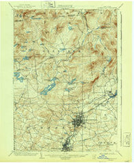 Gloversville New York Historical topographic map, 1:62500 scale, 15 X 15 Minute, Year 1943