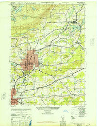 Gloversville New York Historical topographic map, 1:24000 scale, 7.5 X 7.5 Minute, Year 1946