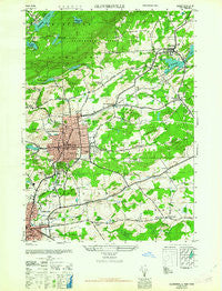 Gloversville New York Historical topographic map, 1:24000 scale, 7.5 X 7.5 Minute, Year 1963