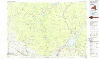 Gloversville New York Historical topographic map, 1:100000 scale, 30 X 60 Minute, Year 1985
