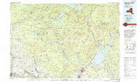 Gloversville New York Historical topographic map, 1:100000 scale, 30 X 60 Minute, Year 1985