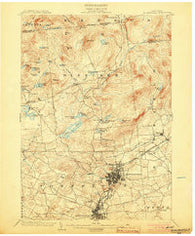 Gloversville New York Historical topographic map, 1:62500 scale, 15 X 15 Minute, Year 1903