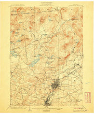 Gloversville New York Historical topographic map, 1:62500 scale, 15 X 15 Minute, Year 1903
