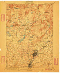 Gloversville New York Historical topographic map, 1:62500 scale, 15 X 15 Minute, Year 1903