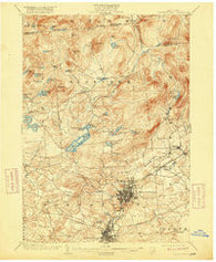 Gloversville New York Historical topographic map, 1:62500 scale, 15 X 15 Minute, Year 1903