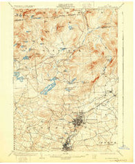 Gloversville New York Historical topographic map, 1:62500 scale, 15 X 15 Minute, Year 1903