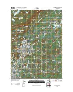 Gloversville New York Historical topographic map, 1:24000 scale, 7.5 X 7.5 Minute, Year 2013