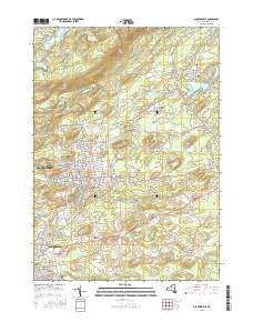 Gloversville New York Current topographic map, 1:24000 scale, 7.5 X 7.5 Minute, Year 2016