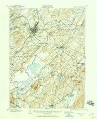 Goshen New York Historical topographic map, 1:62500 scale, 15 X 15 Minute, Year 1906
