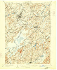 Goshen New York Historical topographic map, 1:62500 scale, 15 X 15 Minute, Year 1908