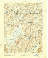 Goshen New York Historical topographic map, 1:62500 scale, 15 X 15 Minute, Year 1908