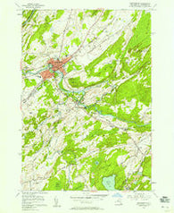 Gouverneur New York Historical topographic map, 1:24000 scale, 7.5 X 7.5 Minute, Year 1956