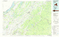 Gouverneur New York Historical topographic map, 1:100000 scale, 30 X 60 Minute, Year 1985