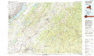 Gouverneur New York Historical topographic map, 1:100000 scale, 30 X 60 Minute, Year 1985