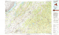 Gouverneur New York Historical topographic map, 1:100000 scale, 30 X 60 Minute, Year 1985