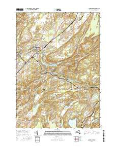 Gouverneur New York Current topographic map, 1:24000 scale, 7.5 X 7.5 Minute, Year 2016