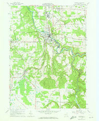 Gowanda New York Historical topographic map, 1:24000 scale, 7.5 X 7.5 Minute, Year 1963